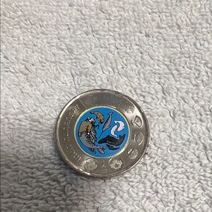 Canadian Colourful Toonie Coin
